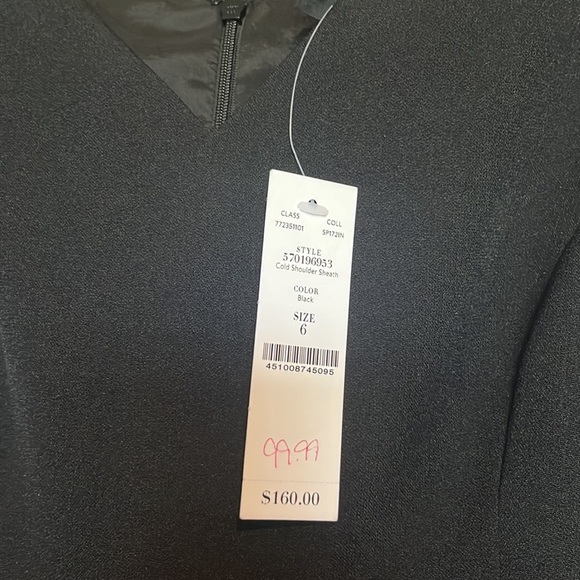 NWT WHITE HOUSE BLACK MARKET LBD OFF SHOULDER MIDI DRESS, size 6 - Picture 2 of 5